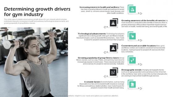 Determining Growth Drivers For Gym Industry Fitness Center Business Plan Inspiration Pdf