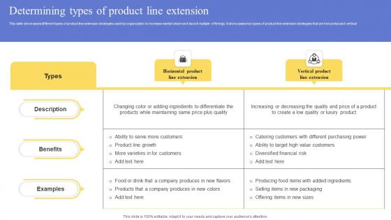 Determining Types Of Product Line Extension Maximizing Revenue Using Information Pdf