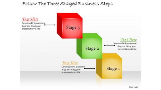 Develop Business Strategy Follow The Three Staged Steps Simple Strategic Plan Template