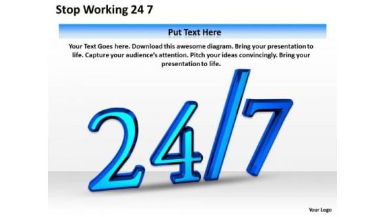 Develop Business Strategy Stop Working 24 7 Clipart Images