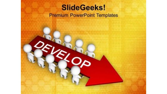 Develop Idea For Business With Team PowerPoint Templates Ppt Backgrounds For Slides 0713