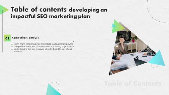 Developing An Impactful SEO Marketing Plan Table Of Contents Rules Pdf