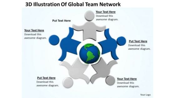 Developing Business Strategy 3d Illustration Of Global Team Network Success Images