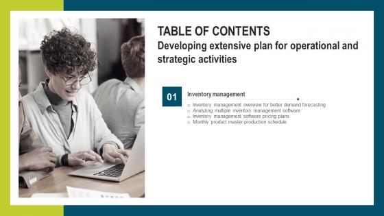 Developing Extensive Plan For Operational And Strategic Activities Table Of Contents Demonstration Pdf Developing Extensive Plan For Operational And Strategic Activities Table Of Contents Demonstration Pdf