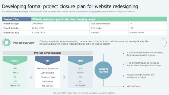 Developing Formal Project Closure Lean Six Sigma In Manufacturing Ppt Sample Developing Formal Project Closure Lean Six Sigma In Manufacturing Ppt Sample
