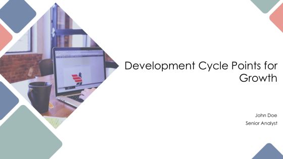 Development Cycle Points For Growth PPT Structure AT