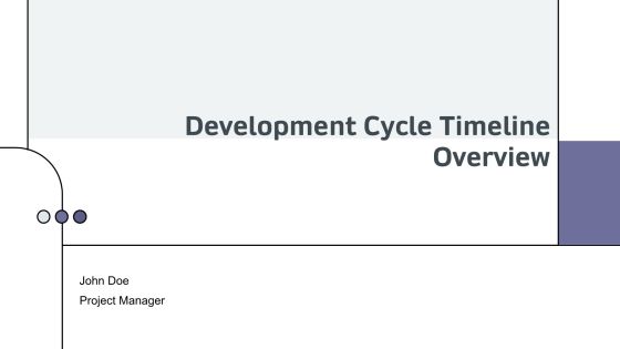 Development Cycle Timeline Overview PPT Summary AT