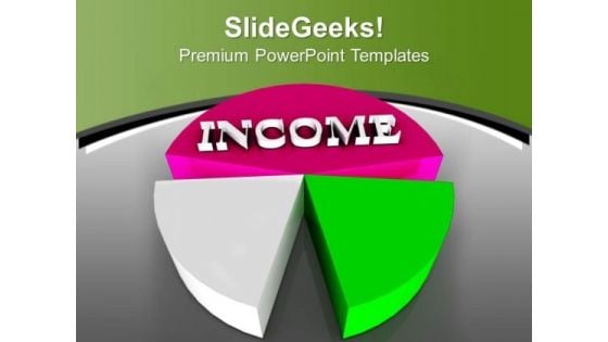 Devide Your Income For Savings PowerPoint Templates Ppt Backgrounds For Slides 0713