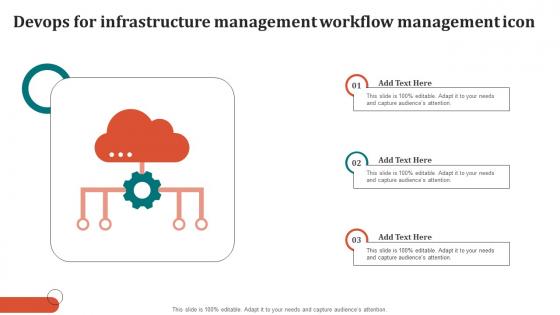 Devops For Infrastructure Management Workflow Management Icon Mockup Pdf