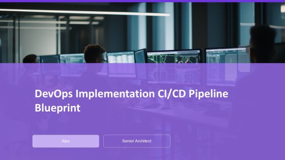 Devops Implementation Cicd Pipeline Blueprint PPT Graphics AT