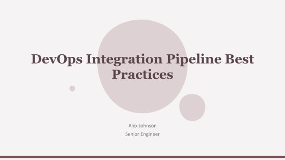 Devops Integration Pipeline Best Practices PPT Graphics AT