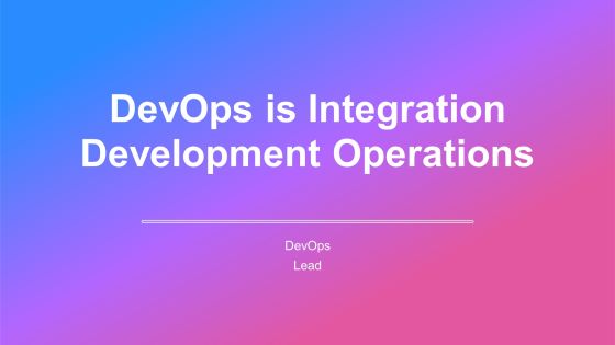 Devops Is Integration Development Operations PPT Powerpoint AT