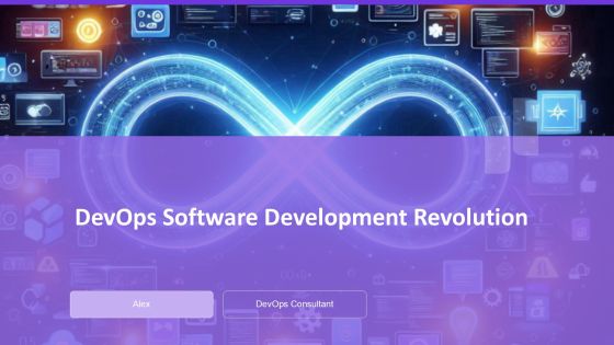 Devops Software Development Revolution PPT Sample AT