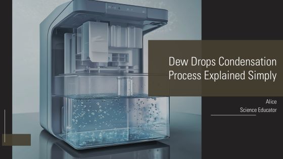Dew Drops Condensation Process Explained Simply PPT Graphics AT