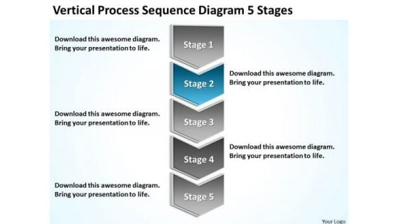 Diagram 5 Stages Ppt What Is An Executive In Business Plan PowerPoint Templates