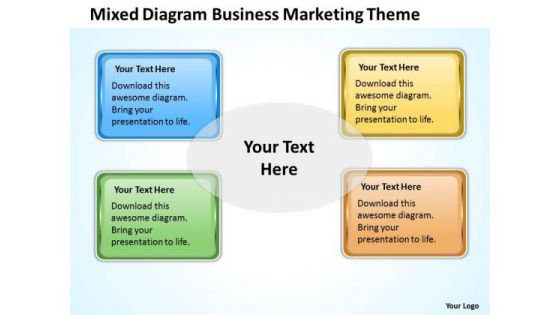 Diagram Business Marketing Theme Ppt Examples Of Plan Outline PowerPoint Templates