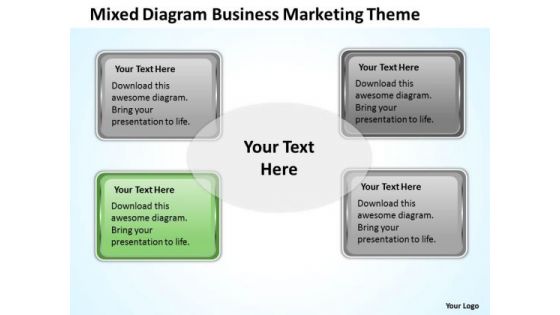 Diagram Business Marketing Theme Ppt Professional Plan Writers PowerPoint Templates