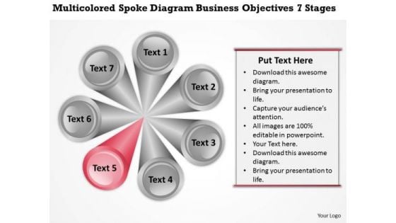 Diagram Business Objectives 7 Stages Plan Preparation Service PowerPoint Templates