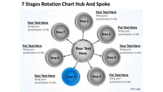 Diagram Business Process Chart Hub And Spoke PowerPoint Templates Backgrounds For Slides