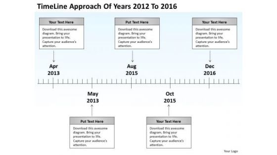 Diagram Business Process Of Years 2012 To 2016 PowerPoint Templates Ppt Backgrounds For Slides