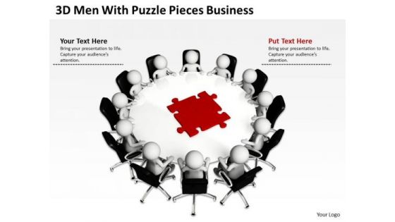 Diagram Business Process Puzzle Pieces PowerPoint Templates Download Slides