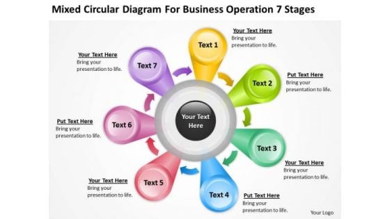 Diagram For Business Operation 7 Stages Ppt Sample Small Plan PowerPoint Templates