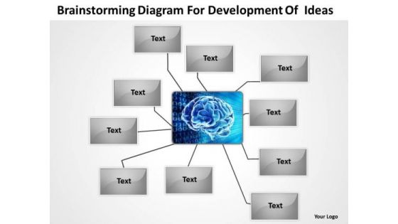 Diagram For Development Of Ideas Ppt Creating Business Plan PowerPoint Templates