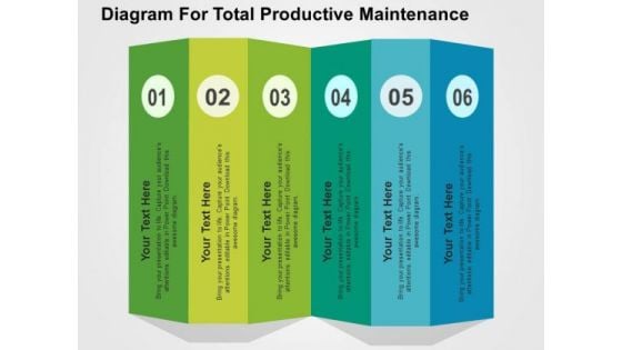 Diagram For Total Productive Maintenance PowerPoint Template