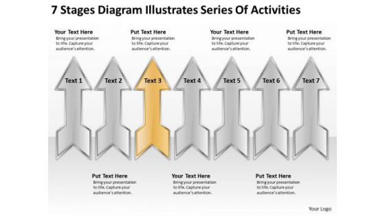 Diagram Illustrates Series Of Activities Business Plans For Start Ups PowerPoint Templates