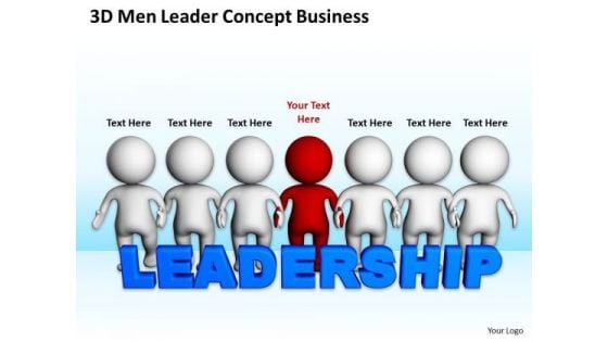 Diagram Of Business Cycle Men Leader Concept PowerPoint Templates Slides