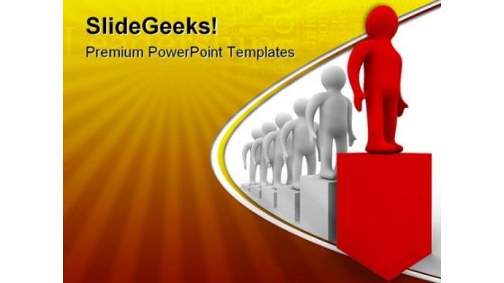 Diagram Of Growth Leadership PowerPoint Templates And PowerPoint Backgrounds 0411