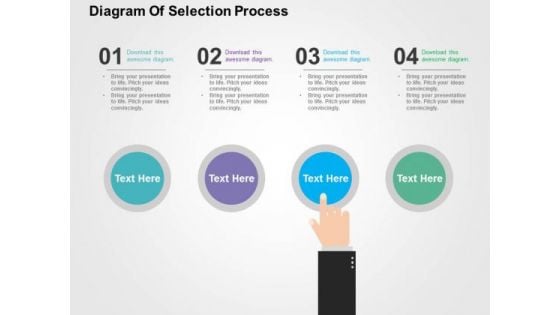 Diagram Of Selection Process PowerPoint Template