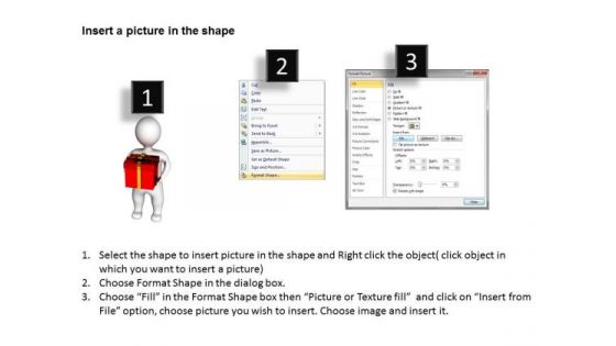 Diagram Of The Business Cycle 3d Man Holding Gift Box Festival PowerPoint Slides