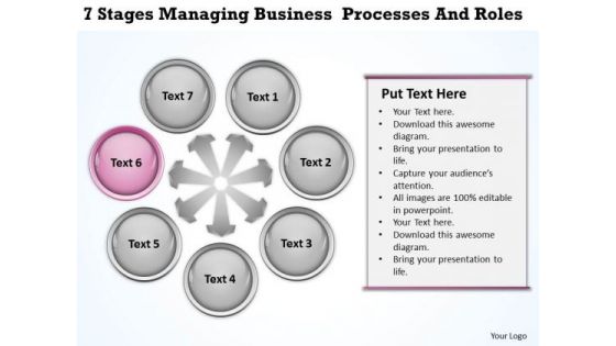 Diagram Of The Business Cycle Presentation Processes And Roles PowerPoint Templates