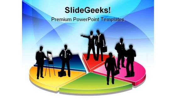 Diagram Pie Meeting Business PowerPoint Templates And PowerPoint Backgrounds 0711