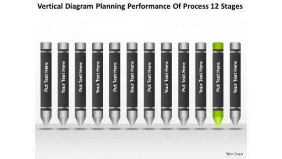 Diagram Planning Performance Of Process 12 Stages Ppt Business Strategy PowerPoint Templates