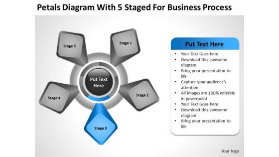 Diagram With 5 Staged For Business Process Ppt Software Plan PowerPoint Slides