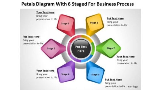 Diagram With 6 Staged For Business Process Ppt Executive Summary PowerPoint Slides