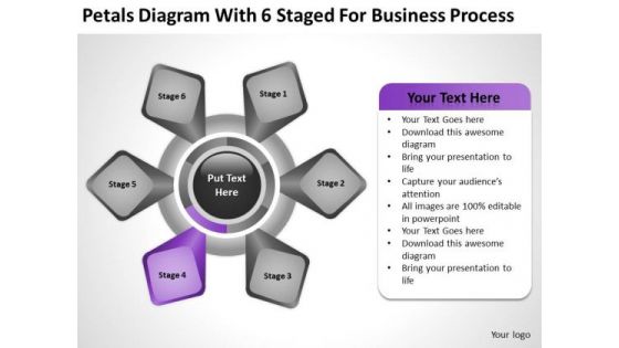 Diagram With 6 Staged For Business Process Ppt Plan PowerPoint Templates