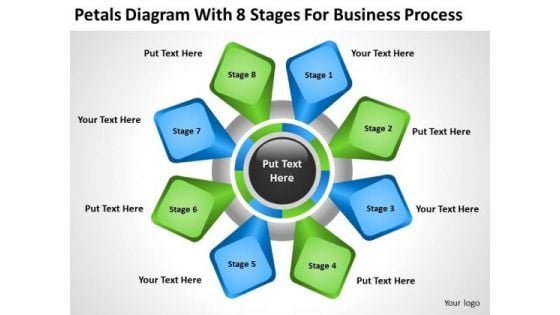 Diagram With 8 Stages For Business Process Ppt Plans Restaurants PowerPoint Slides