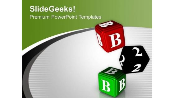 Dice For Casino Theme PowerPoint Templates Ppt Backgrounds For Slides 0513