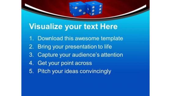 Dices With Risk Management PowerPoint Templates Ppt Backgrounds For Slides 0513
