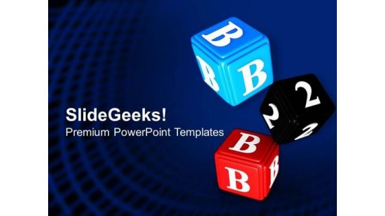 Dices With Symbols Game Theme PowerPoint Templates Ppt Backgrounds For Slides 0413