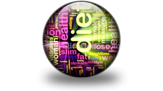 Diet Word PowerPoint Icon C Diet Word PowerPoint Icon C