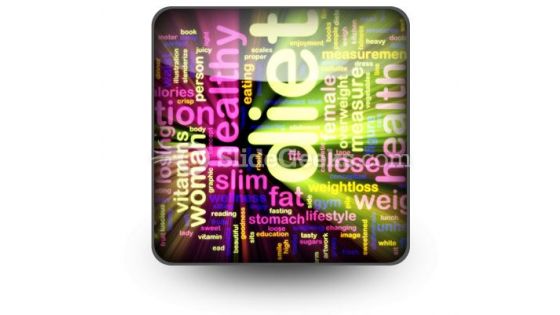 Diet Word PowerPoint Icon S