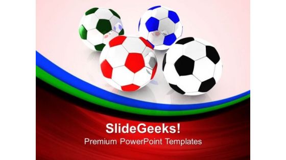 Different Footballs Game PowerPoint Templates Ppt Backgrounds For Slides 0413