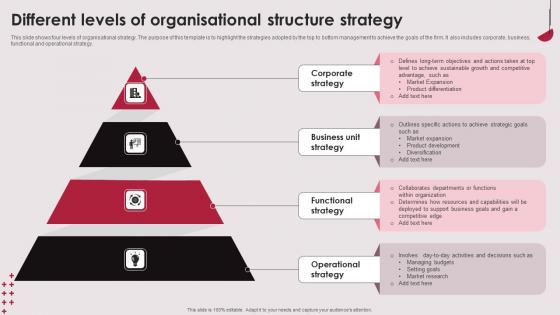 Different Levels Of Organisational Structure Strategy Ideas Pdf