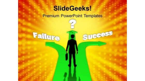 Different Path To Failure Success Business PowerPoint Templates Ppt Background For Slides 1112