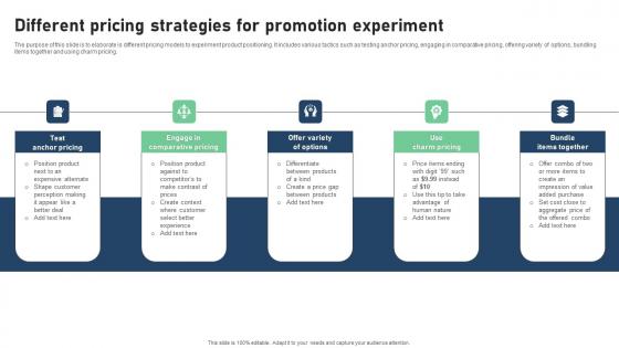 Different Pricing Strategies For Promotion Experiment Professional Pdf Different Pricing Strategies For Promotion Experiment Professional Pdf