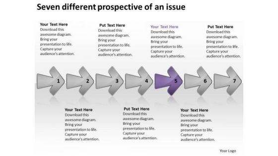 Different Prospective Of An Issue Restaurant Business Plan Example PowerPoint Templates